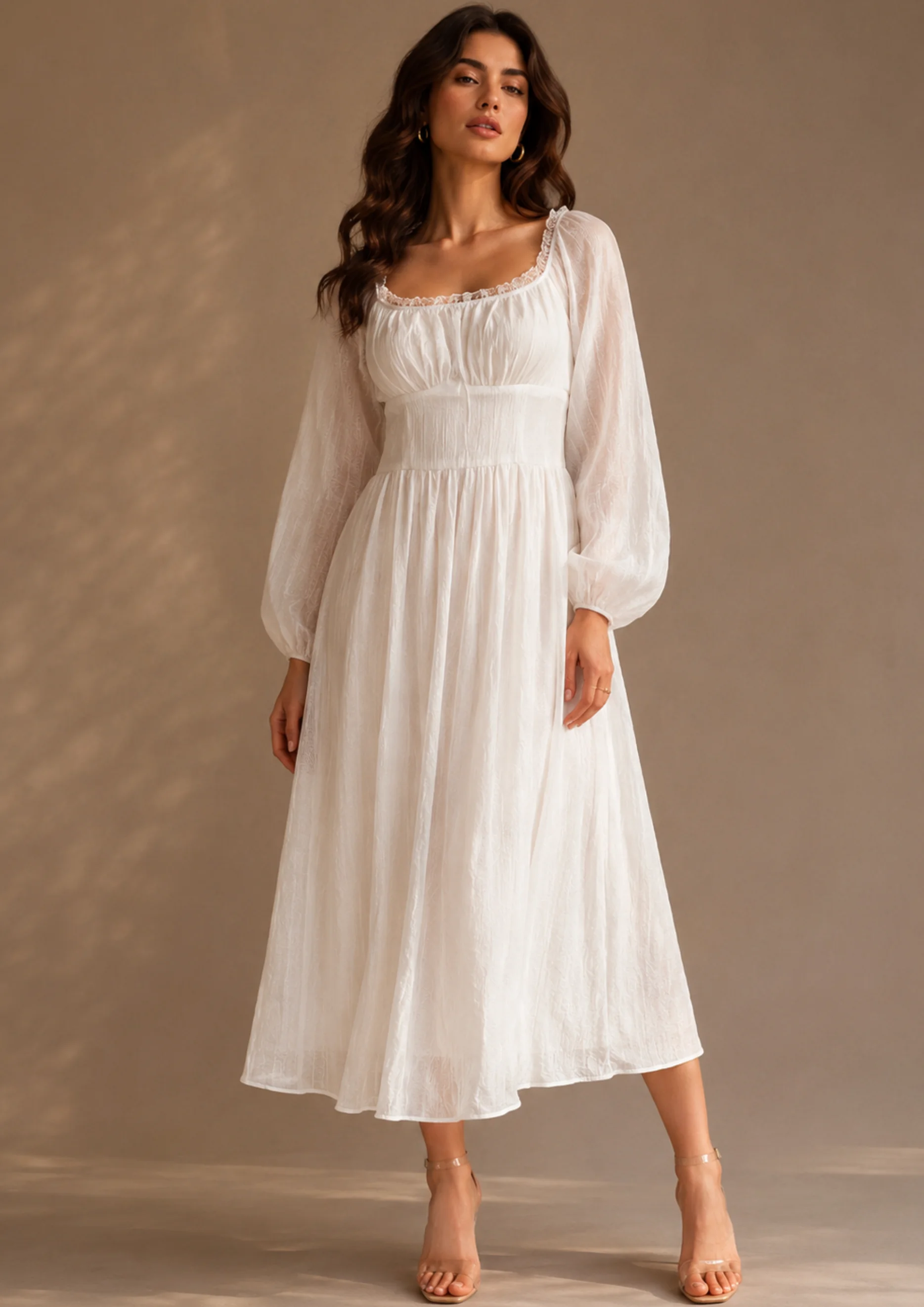 Smocked Waist Maxi Dress