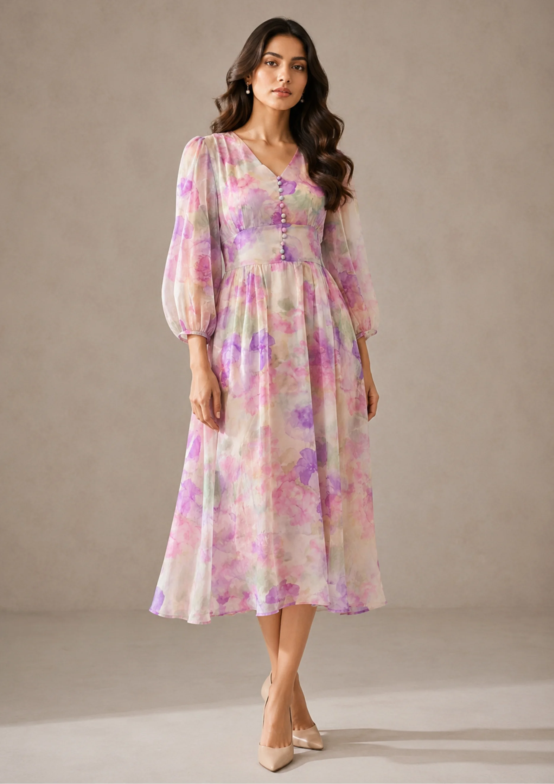 Floral Print Maxi Dress