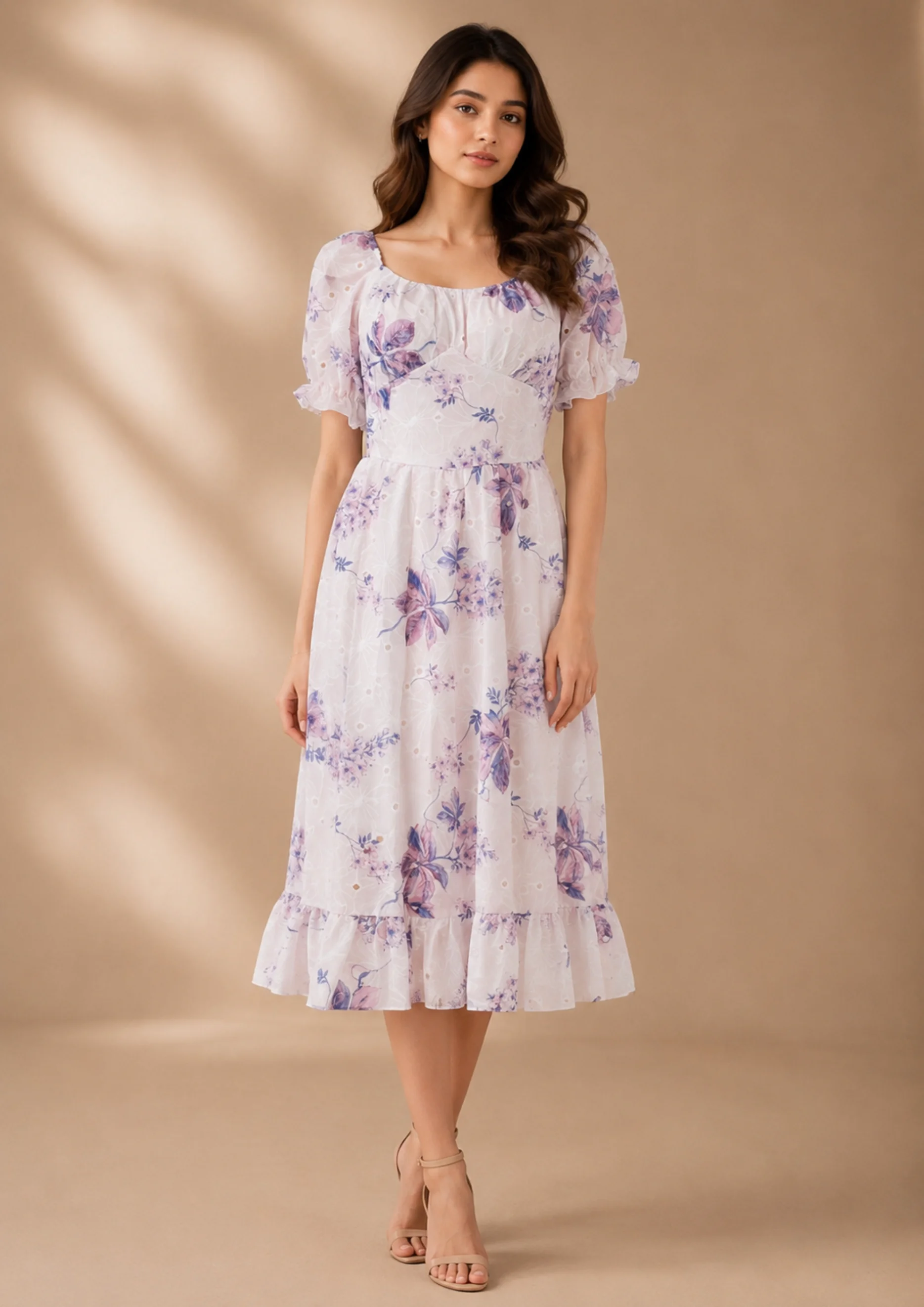 Floral Ruffle Maxi Dress