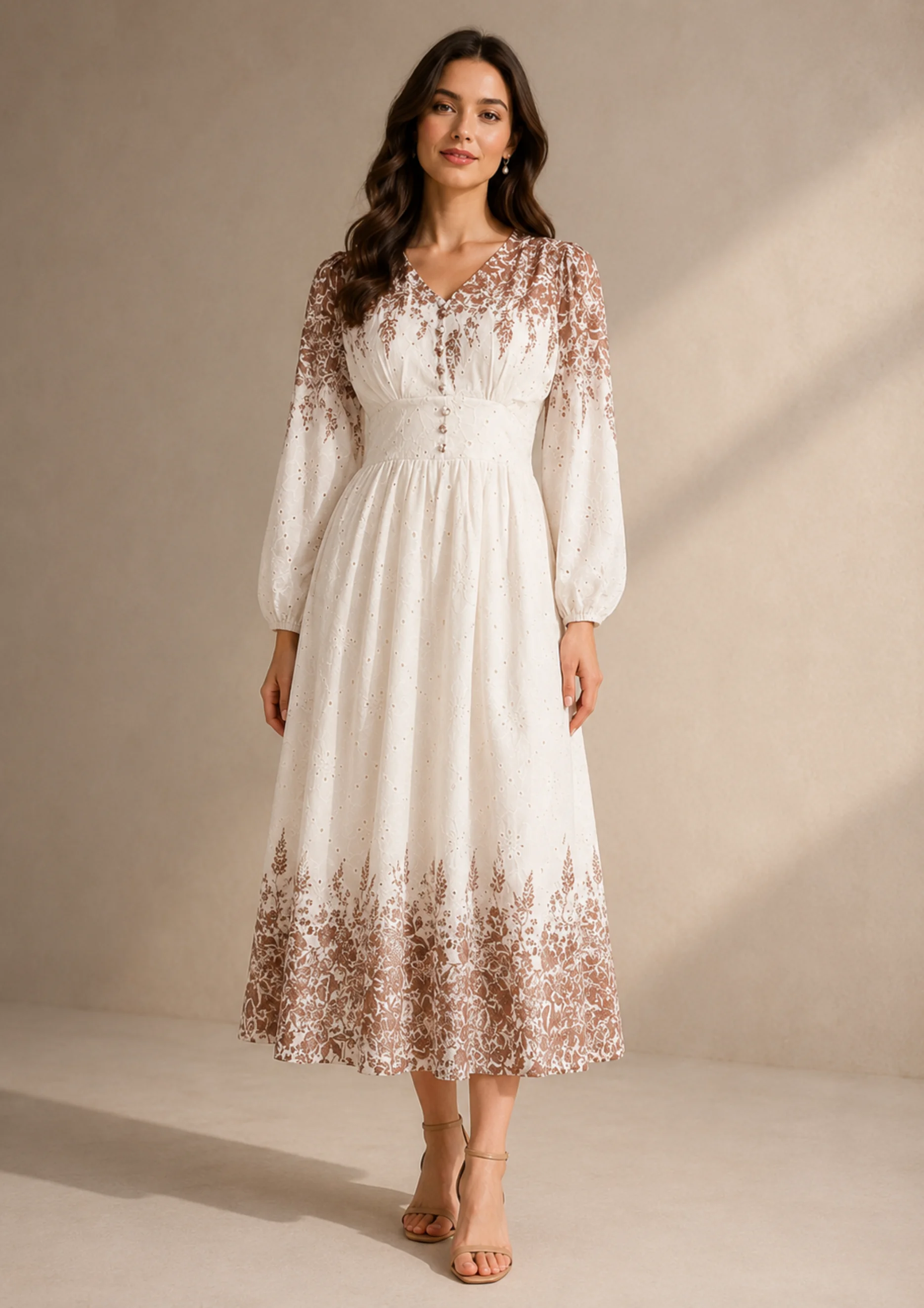 Blush Bloom Smocked Maxi Dress