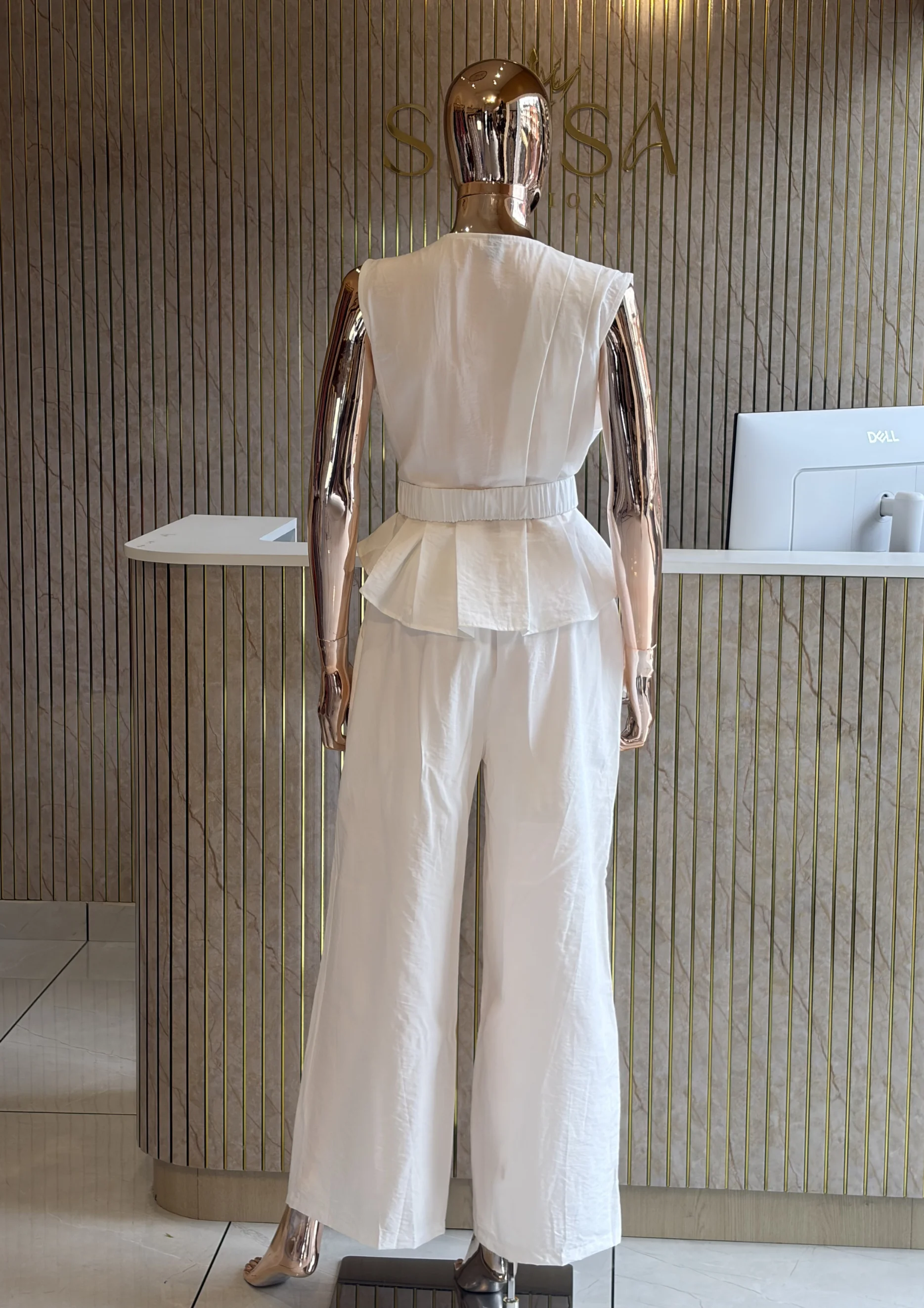 Ivory Luxe Belted Co Ord Set