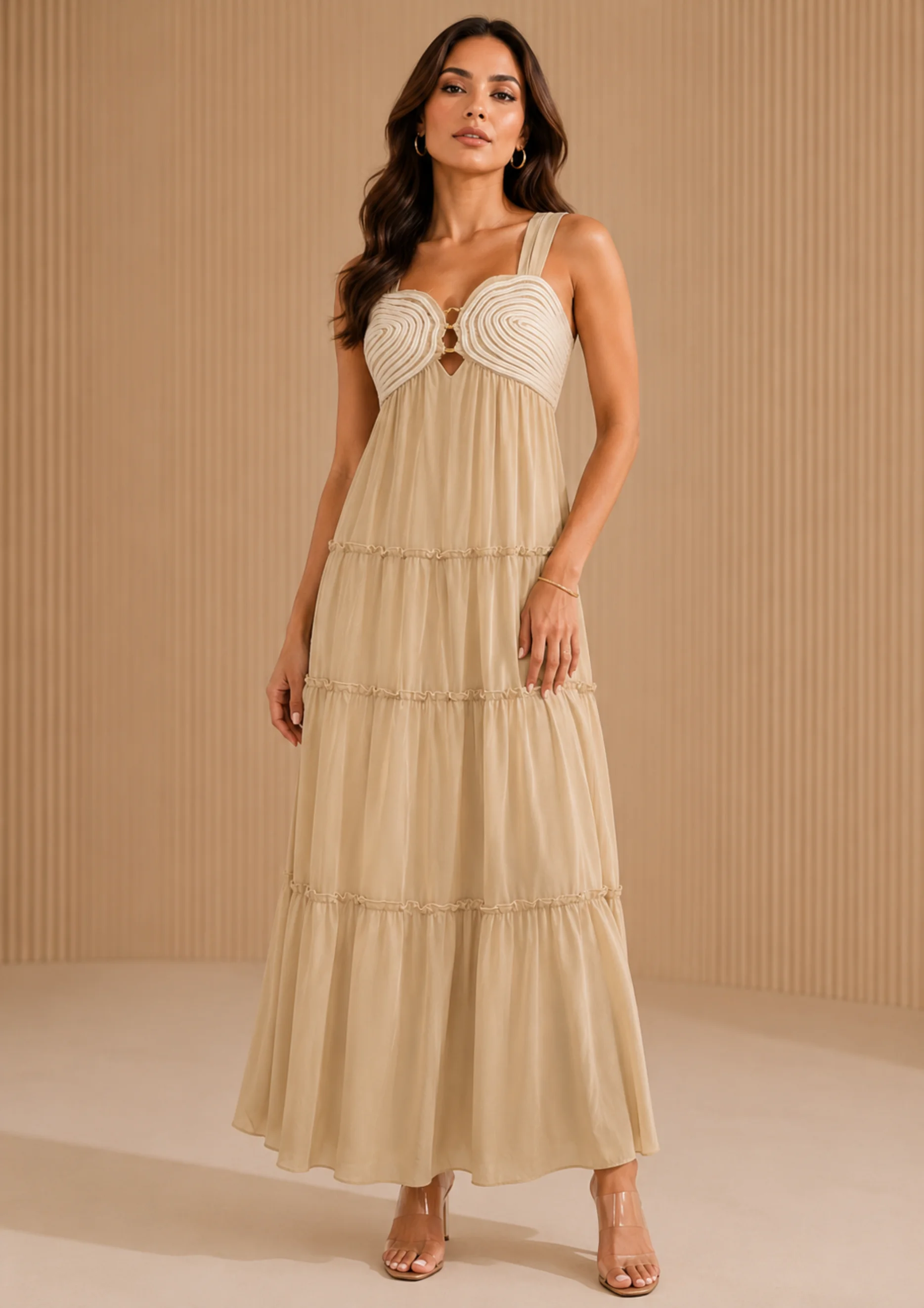 Champagne Grace Maxi Dress