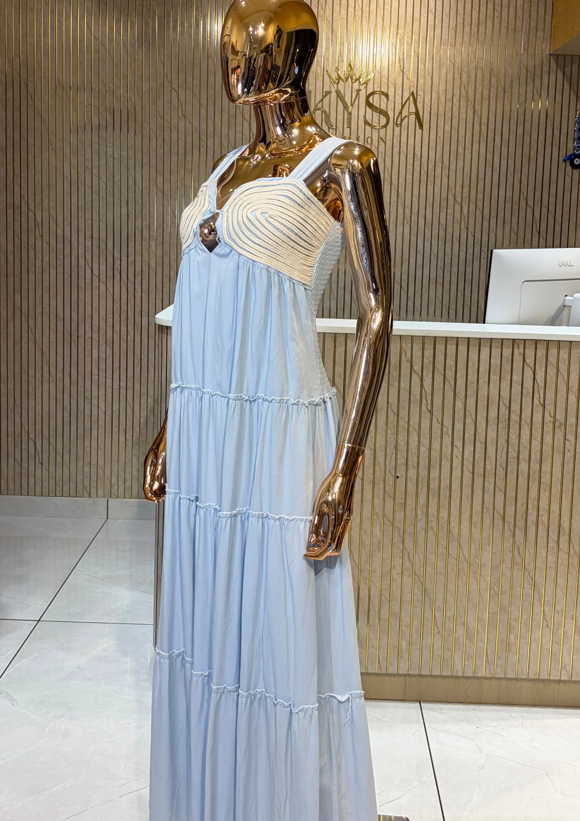 Champagne Grace Maxi Dress