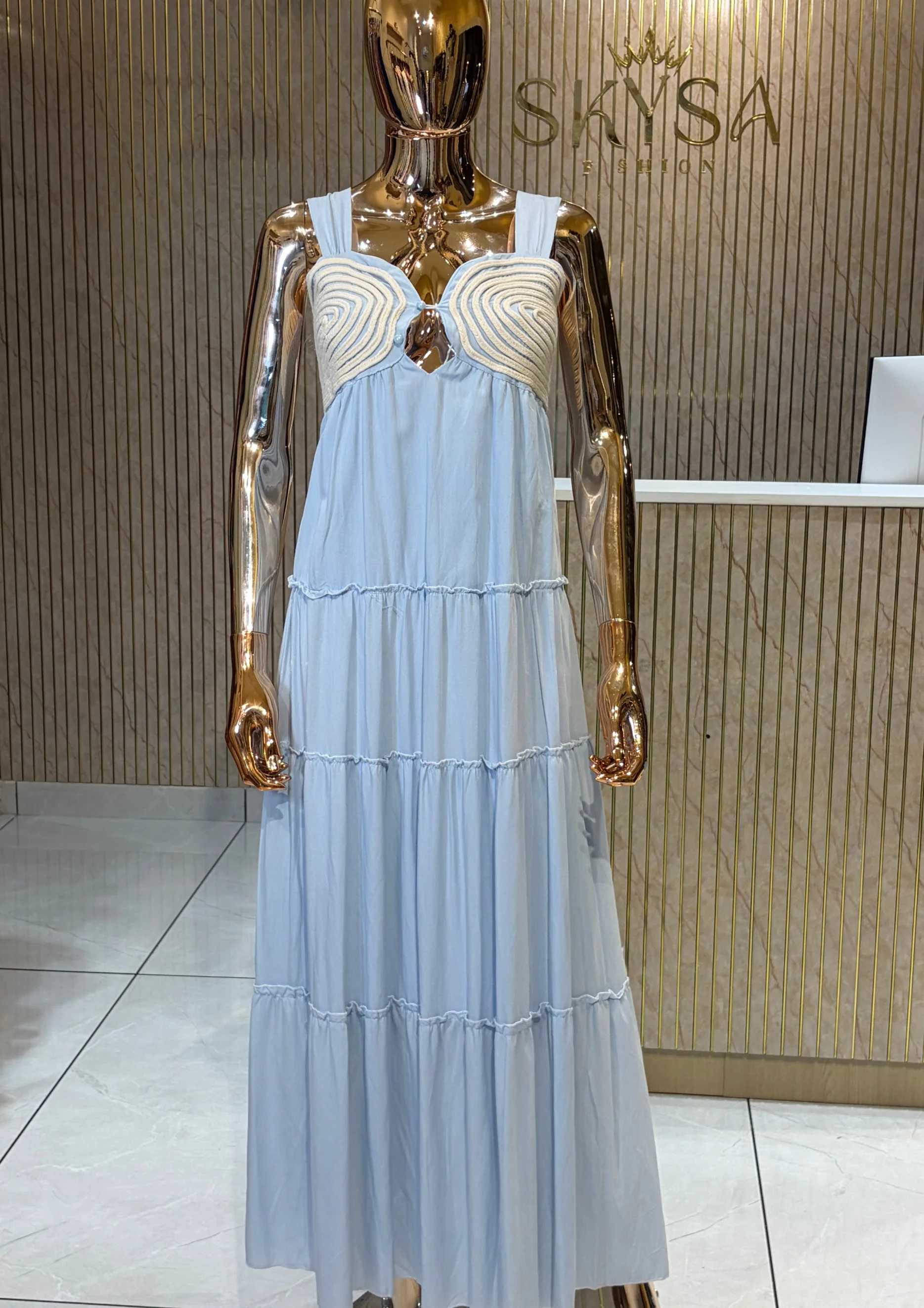 Champagne Grace Maxi Dress