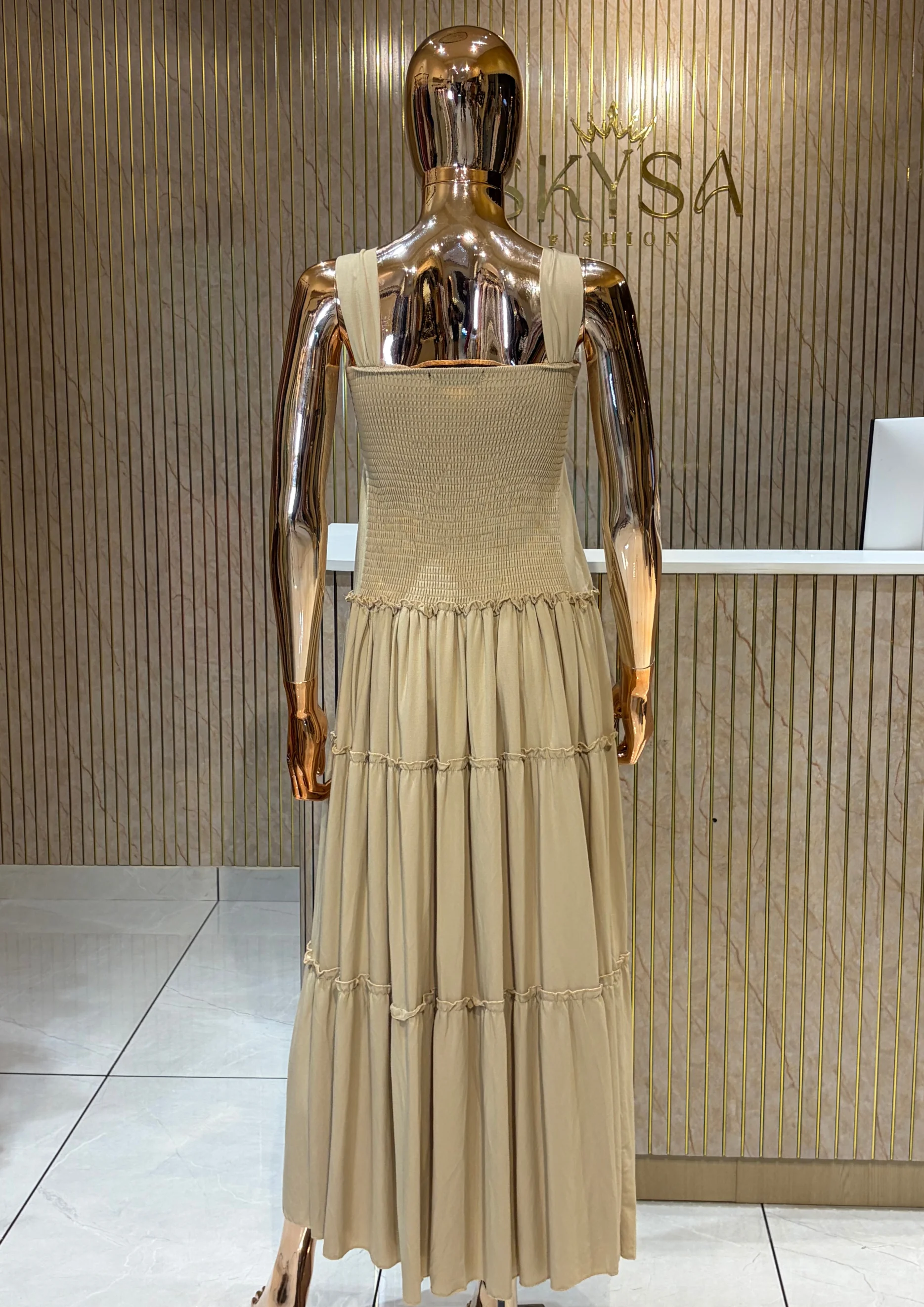 Champagne Grace Maxi Dress