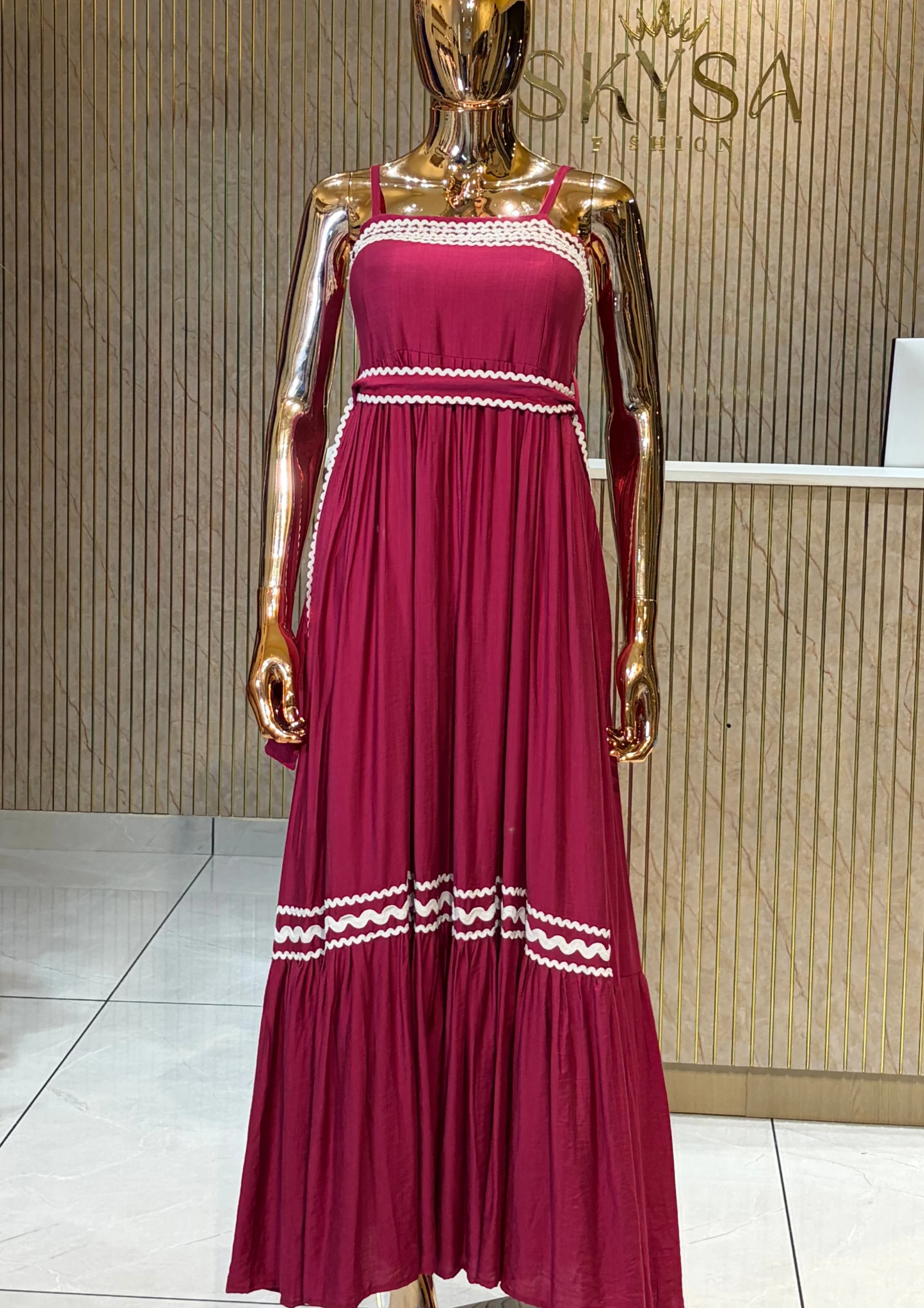 Fuchsia Breeze Maxi Dress