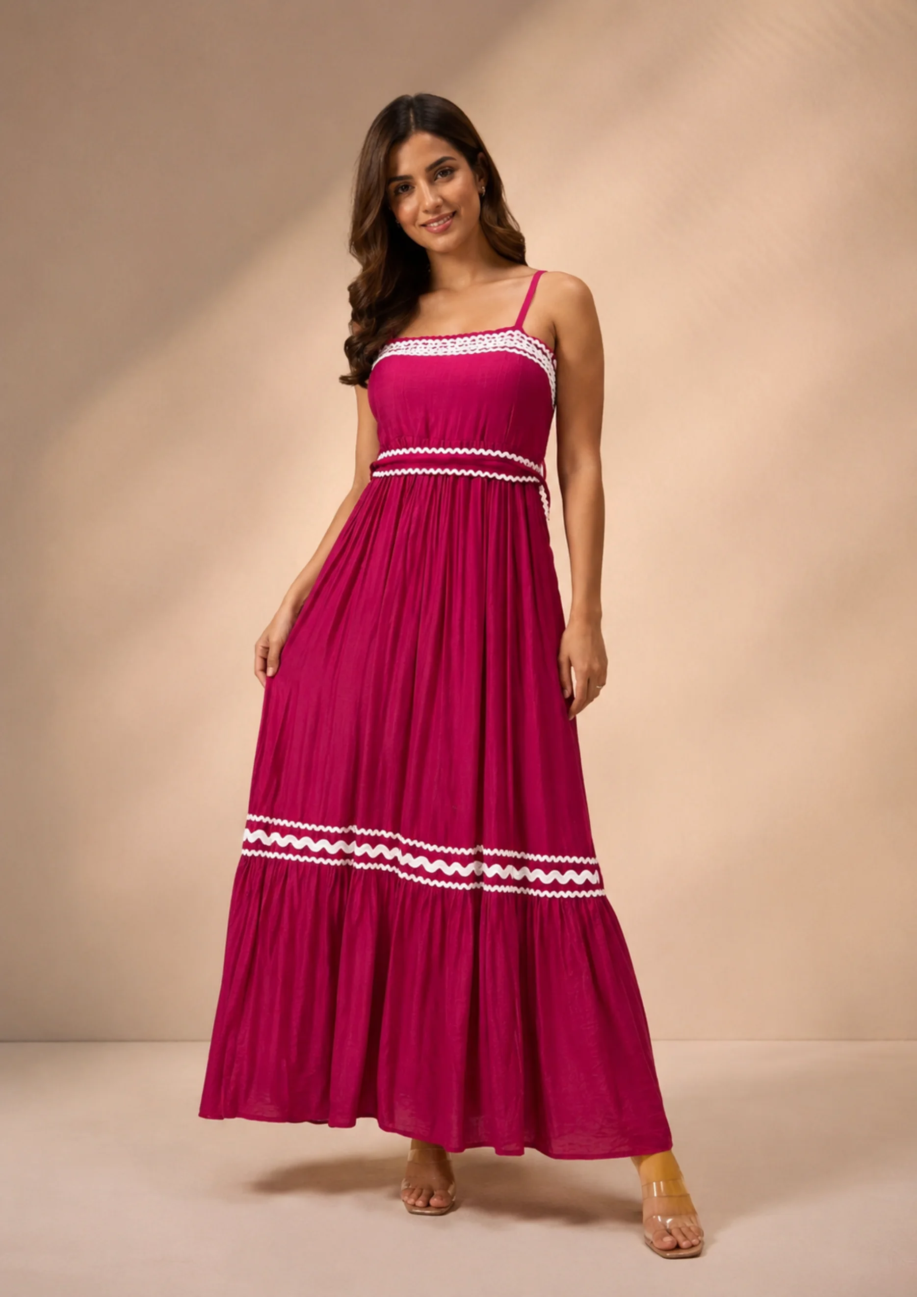 Fuchsia Breeze Maxi Dress
