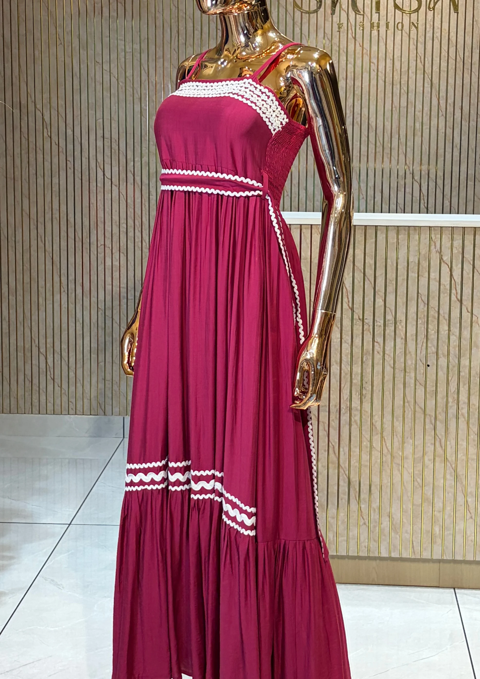 Fuchsia Breeze Maxi Dress