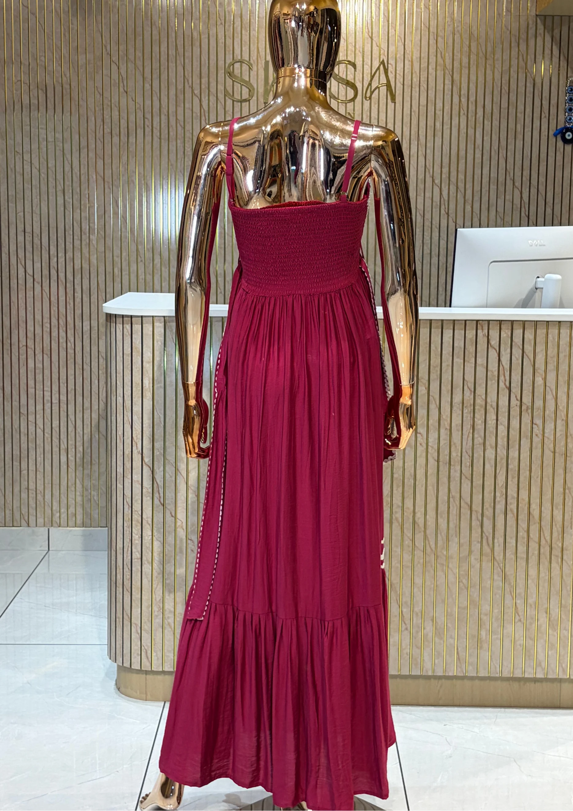 Fuchsia Breeze Maxi Dress