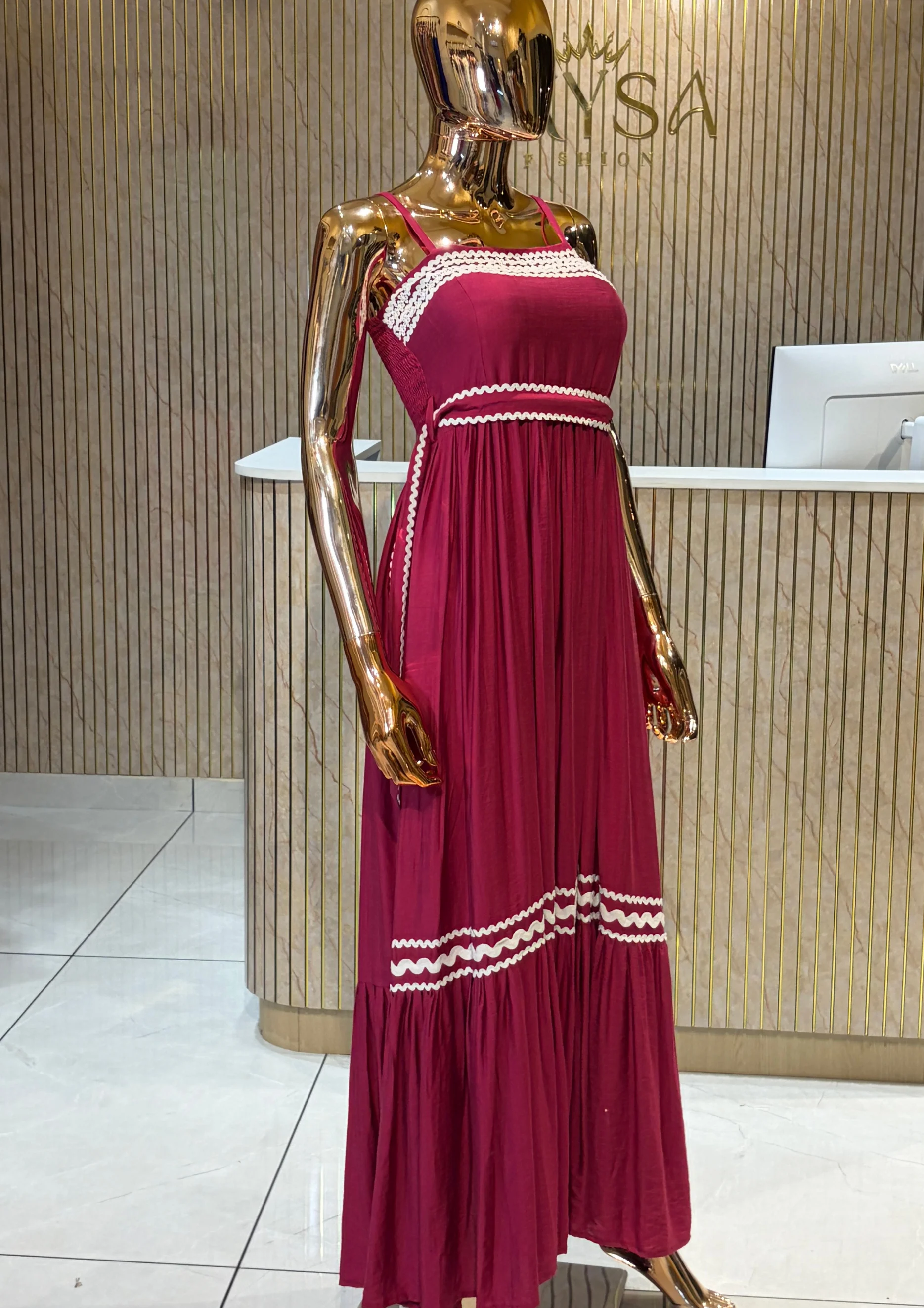 Fuchsia Breeze Maxi Dress