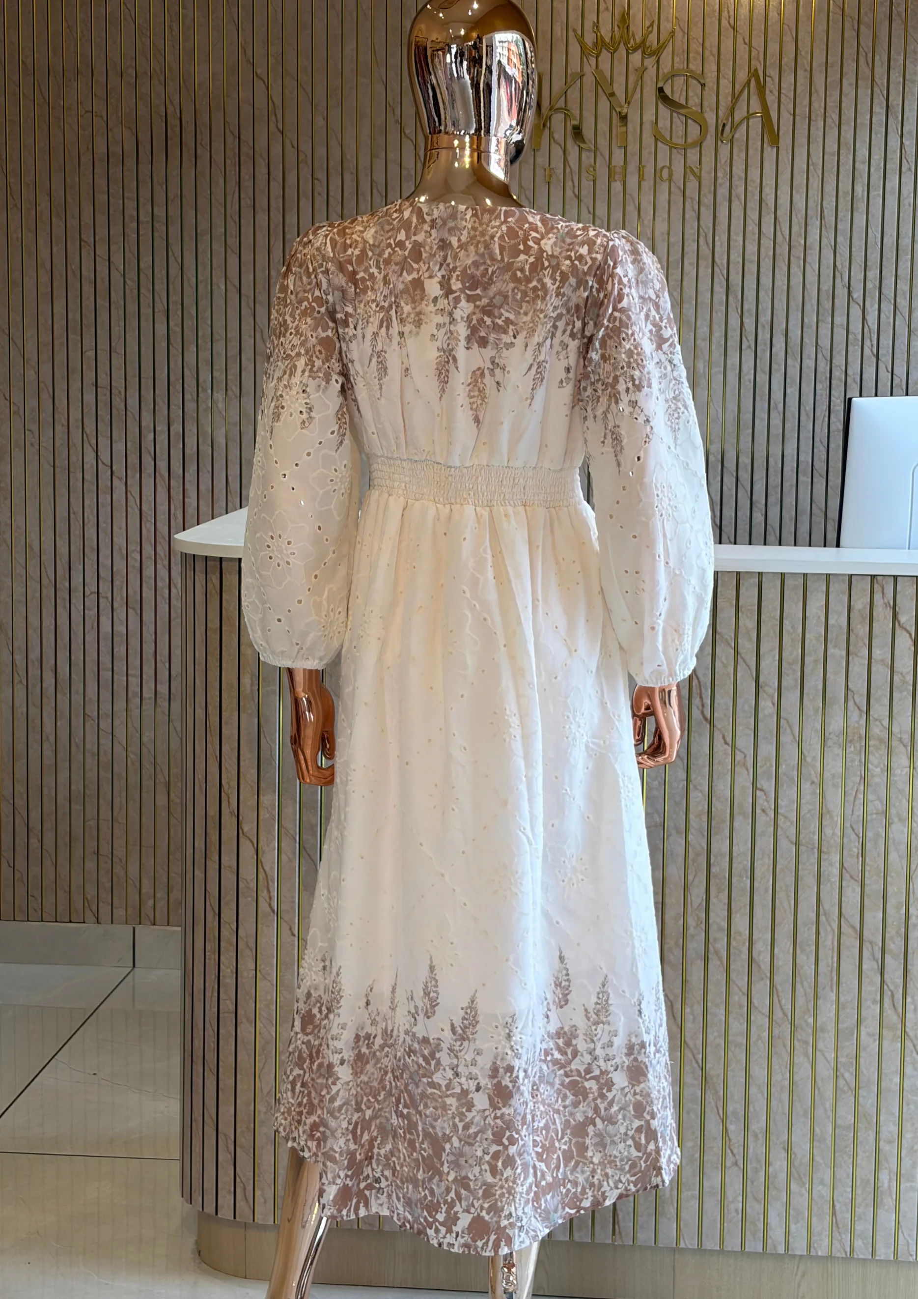 Blush Bloom Smocked Maxi Dress