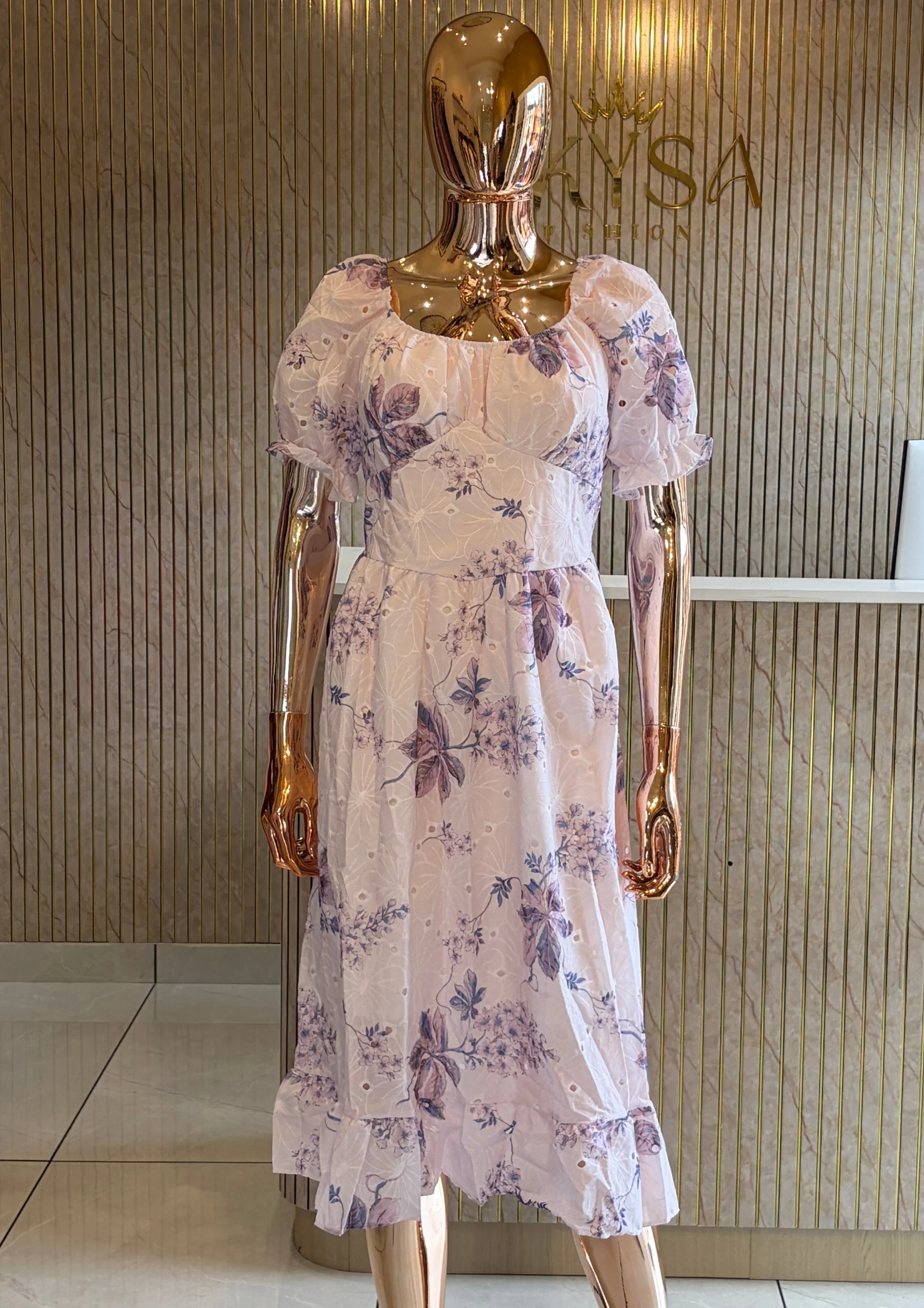 Floral Ruffle Maxi Dress