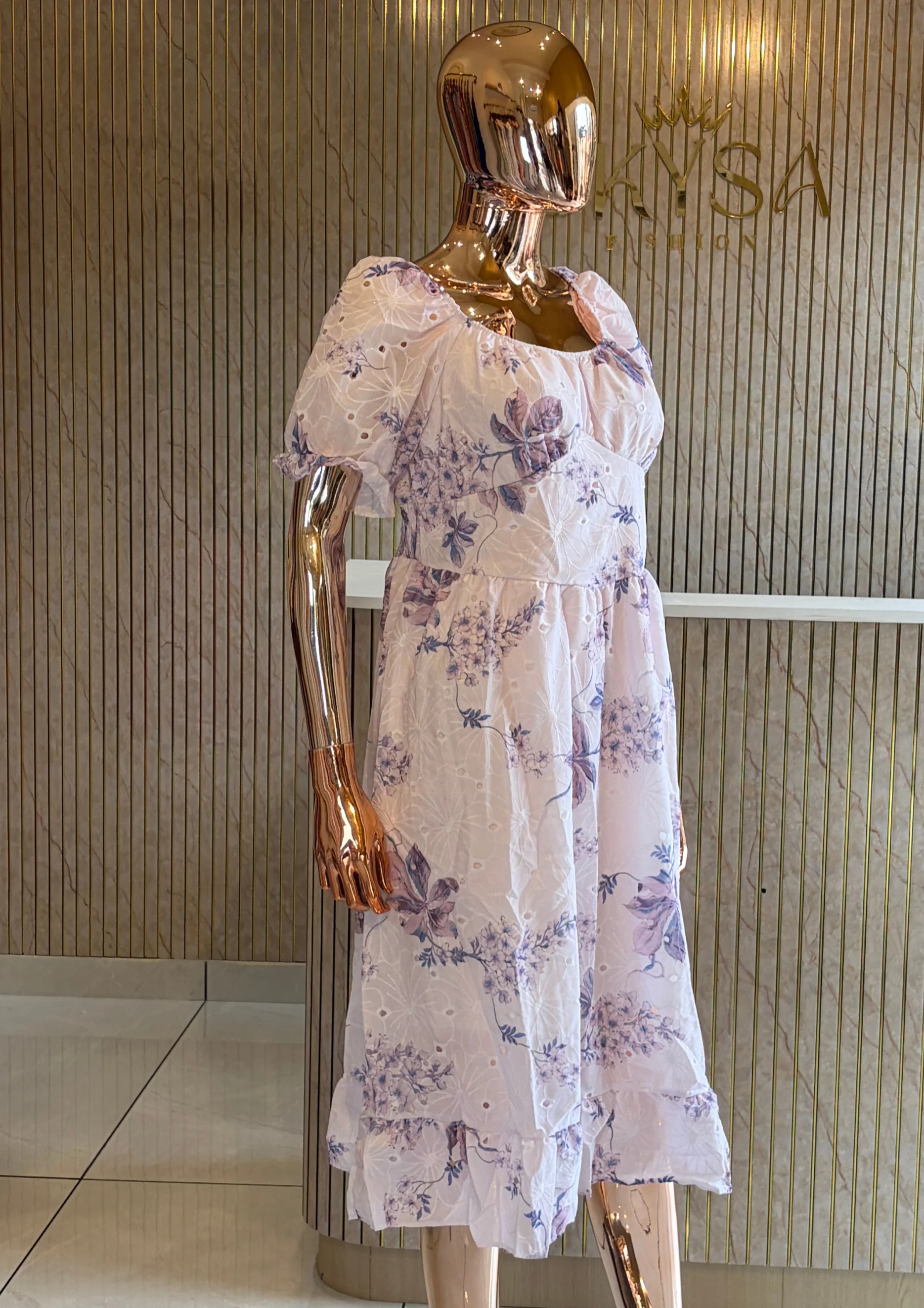 Floral Ruffle Maxi Dress