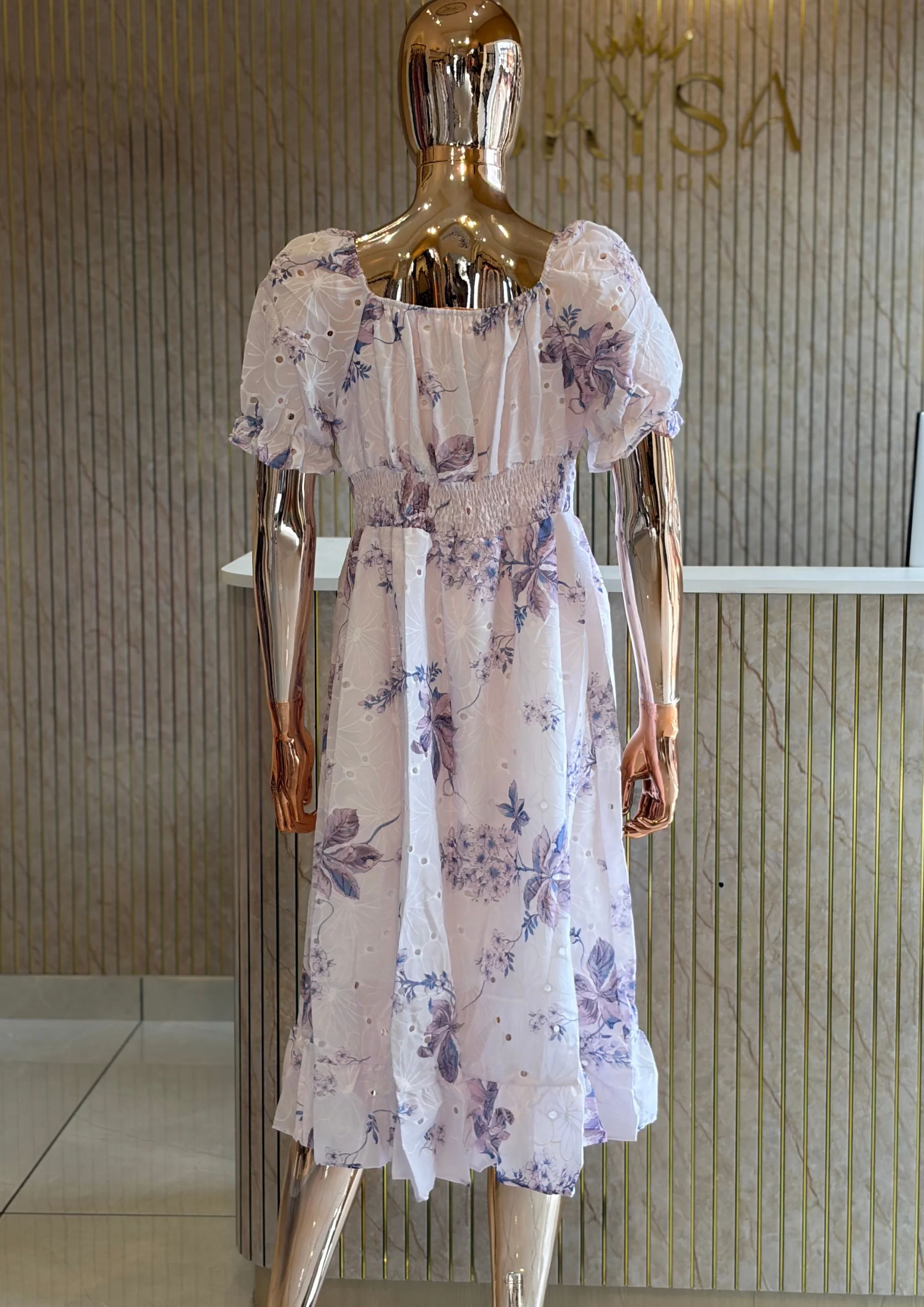 Floral Ruffle Maxi Dress