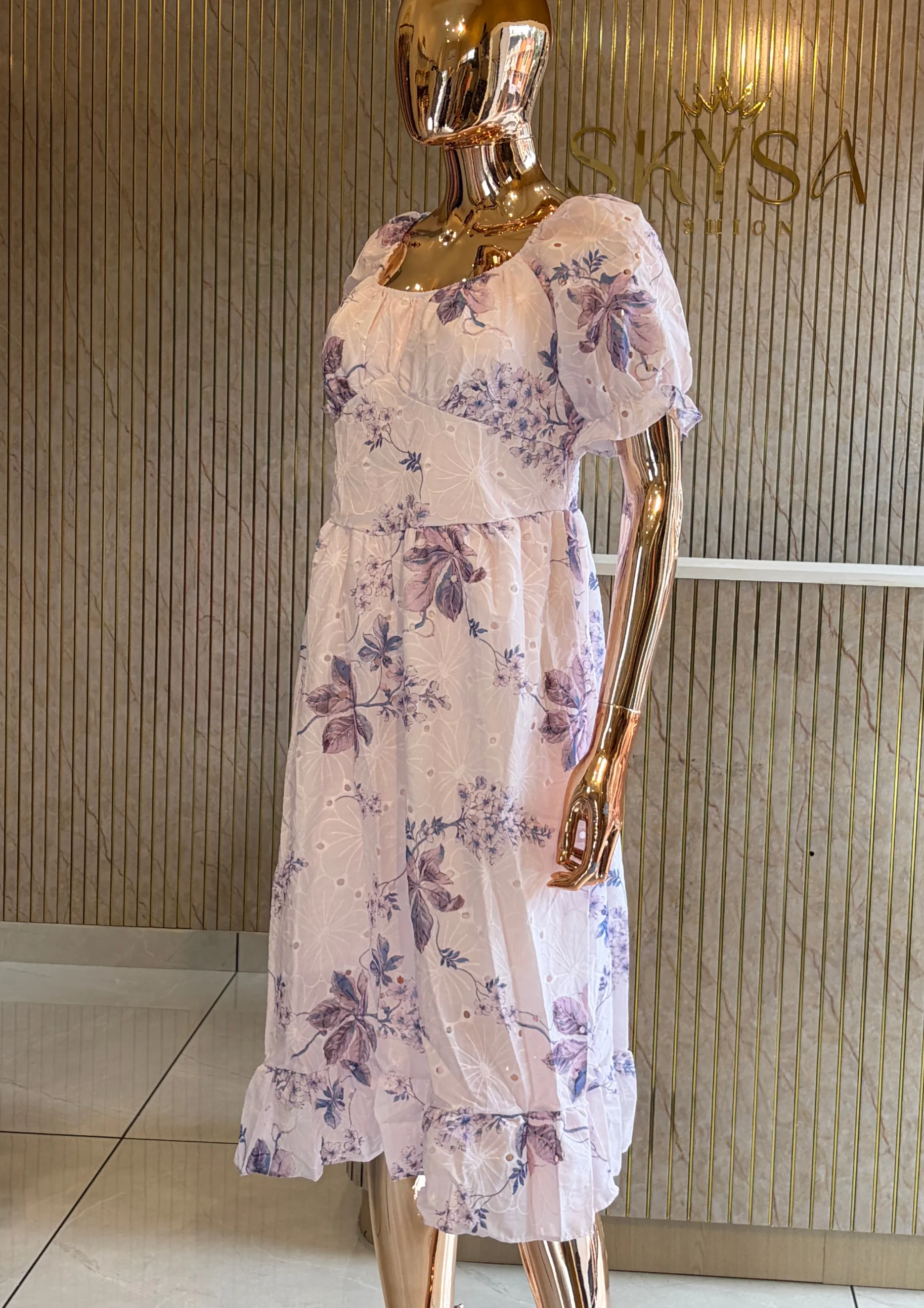 Floral Ruffle Maxi Dress
