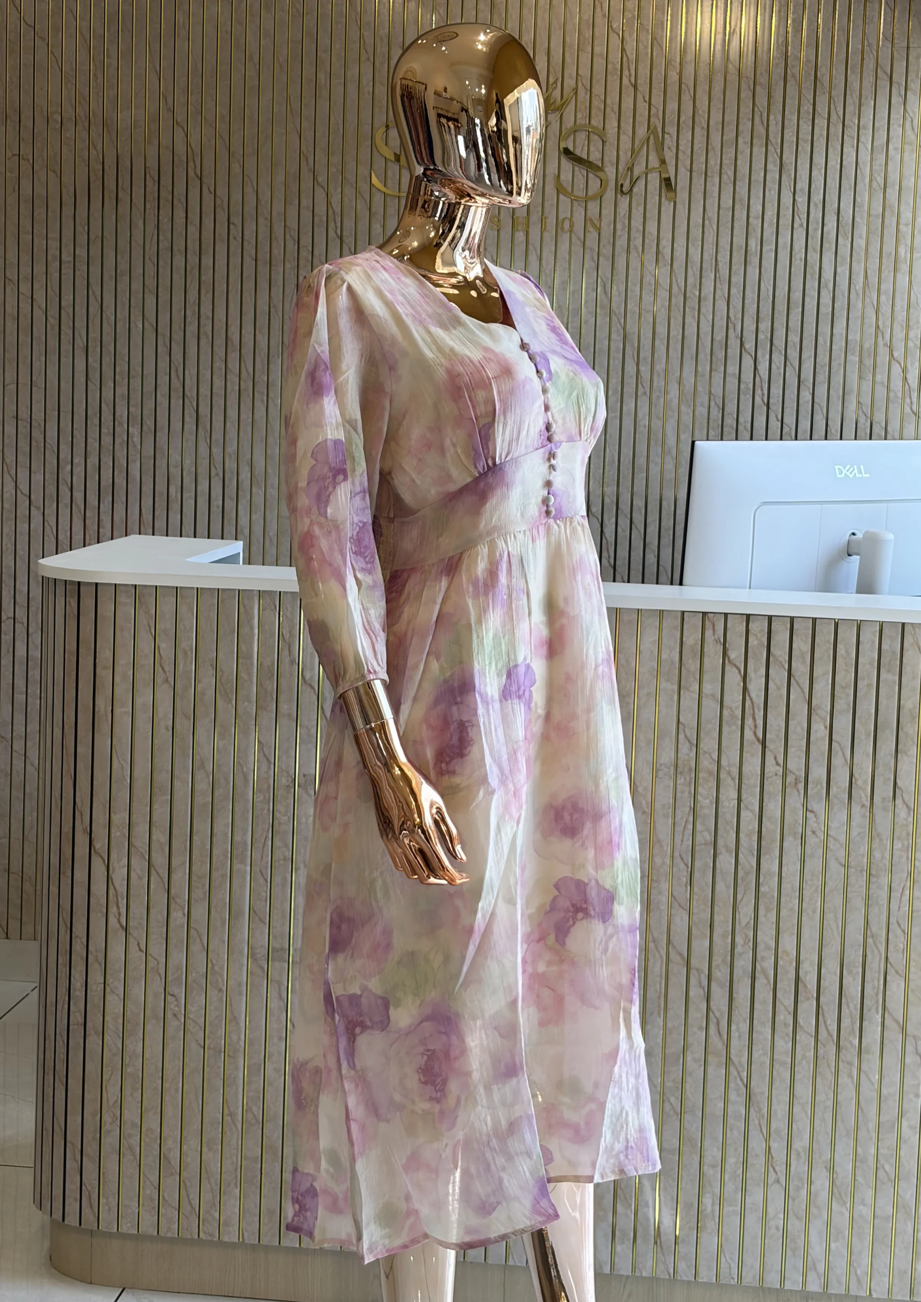 Floral Print Maxi Dress