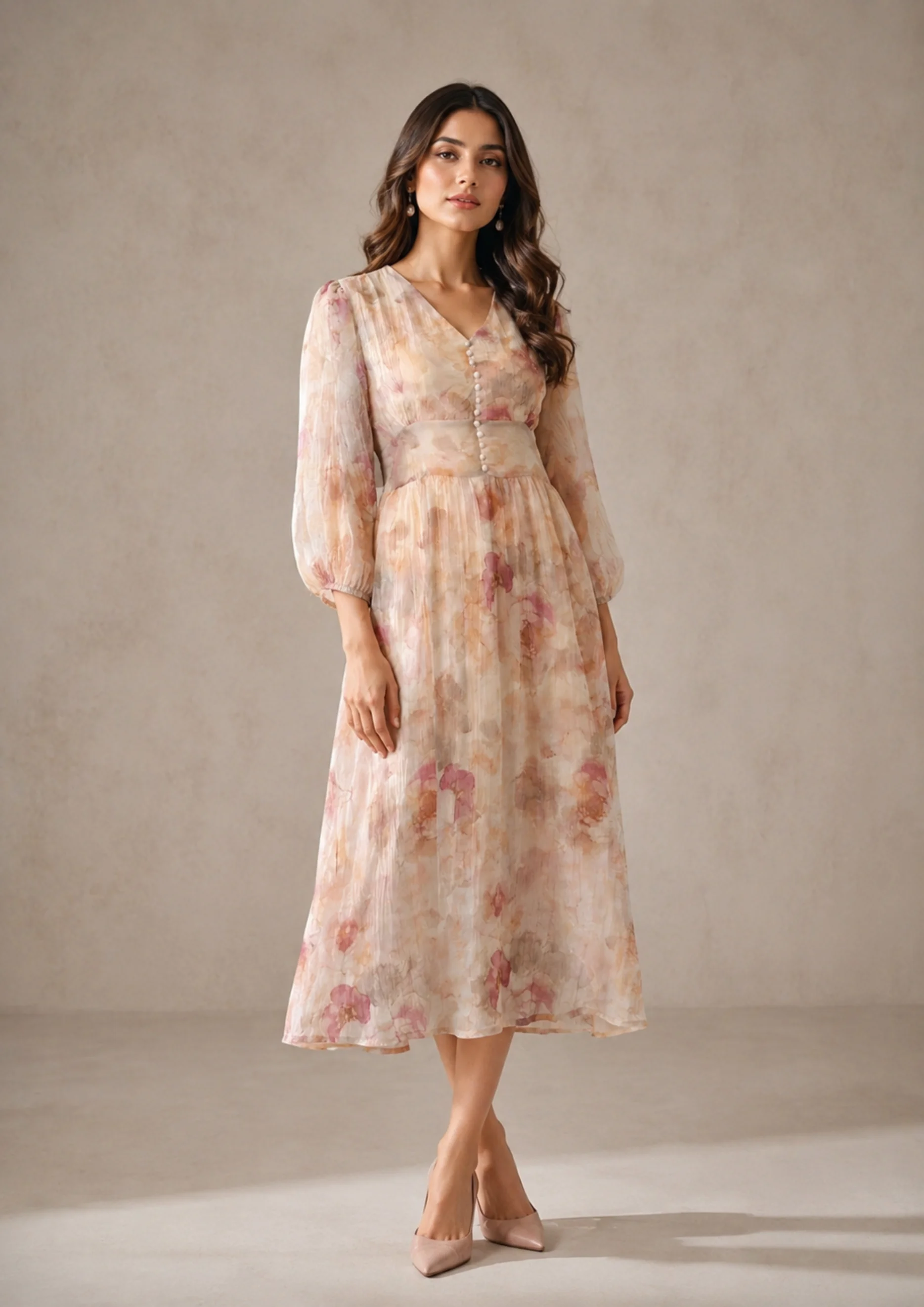 Floral Print Maxi Dress