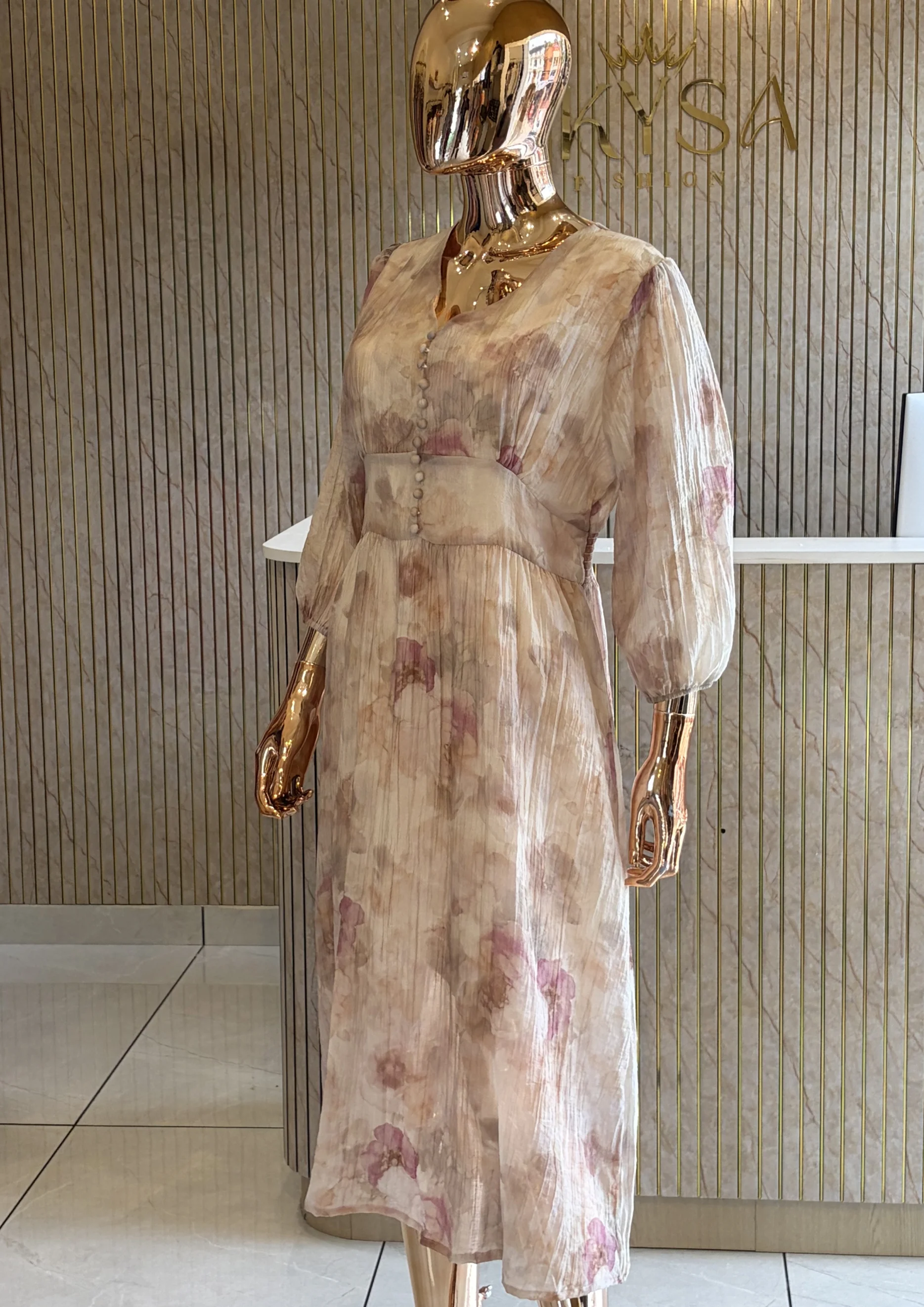 Floral Print Maxi Dress