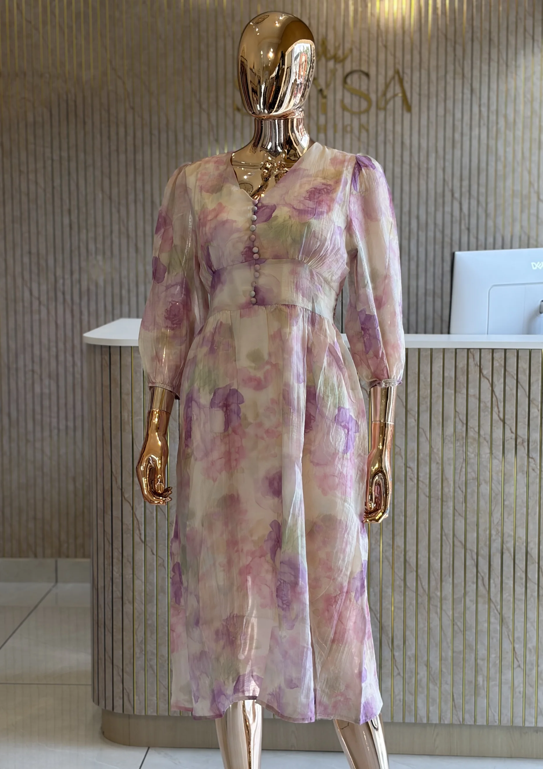 Floral Print Maxi Dress