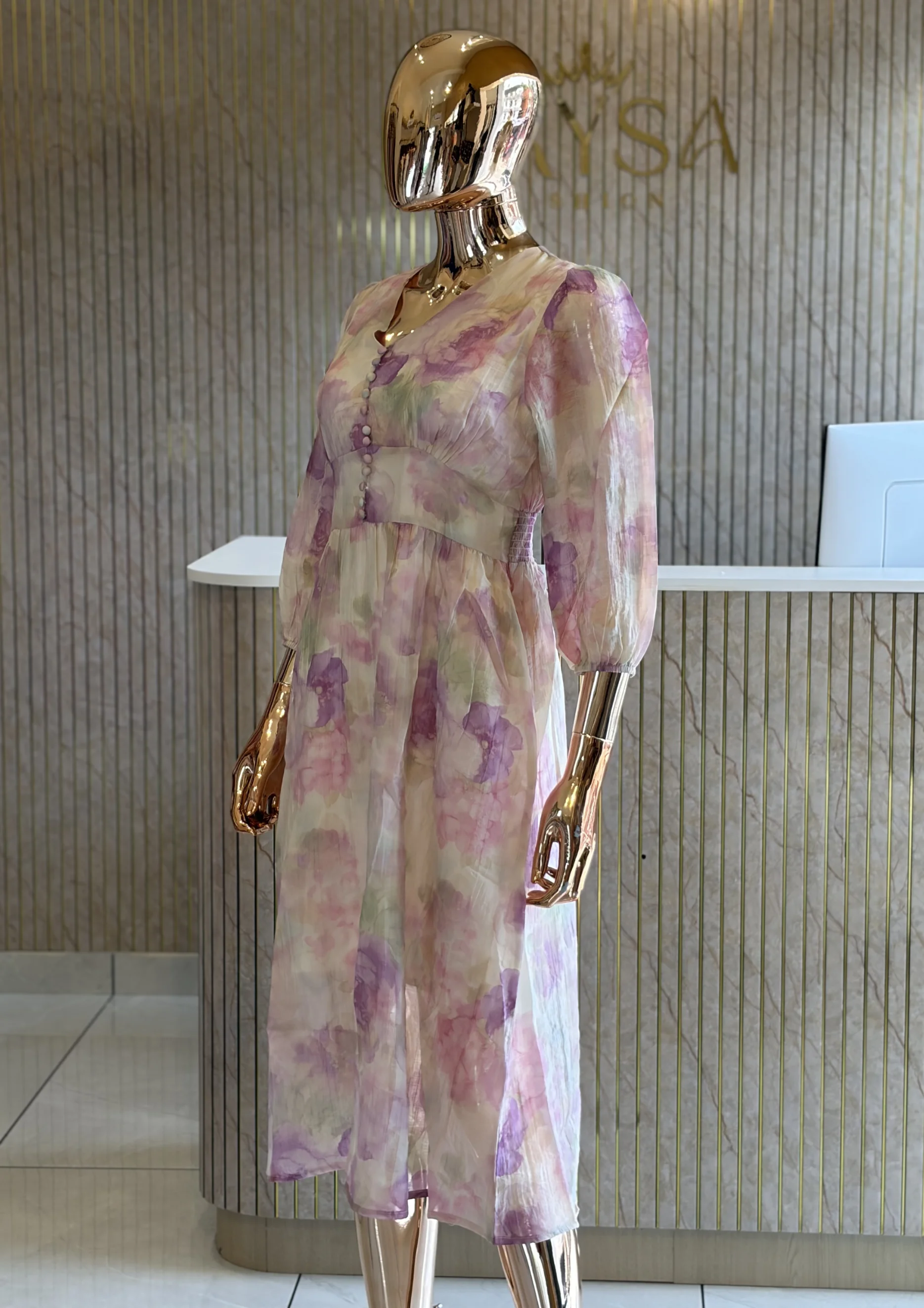 Floral Print Maxi Dress