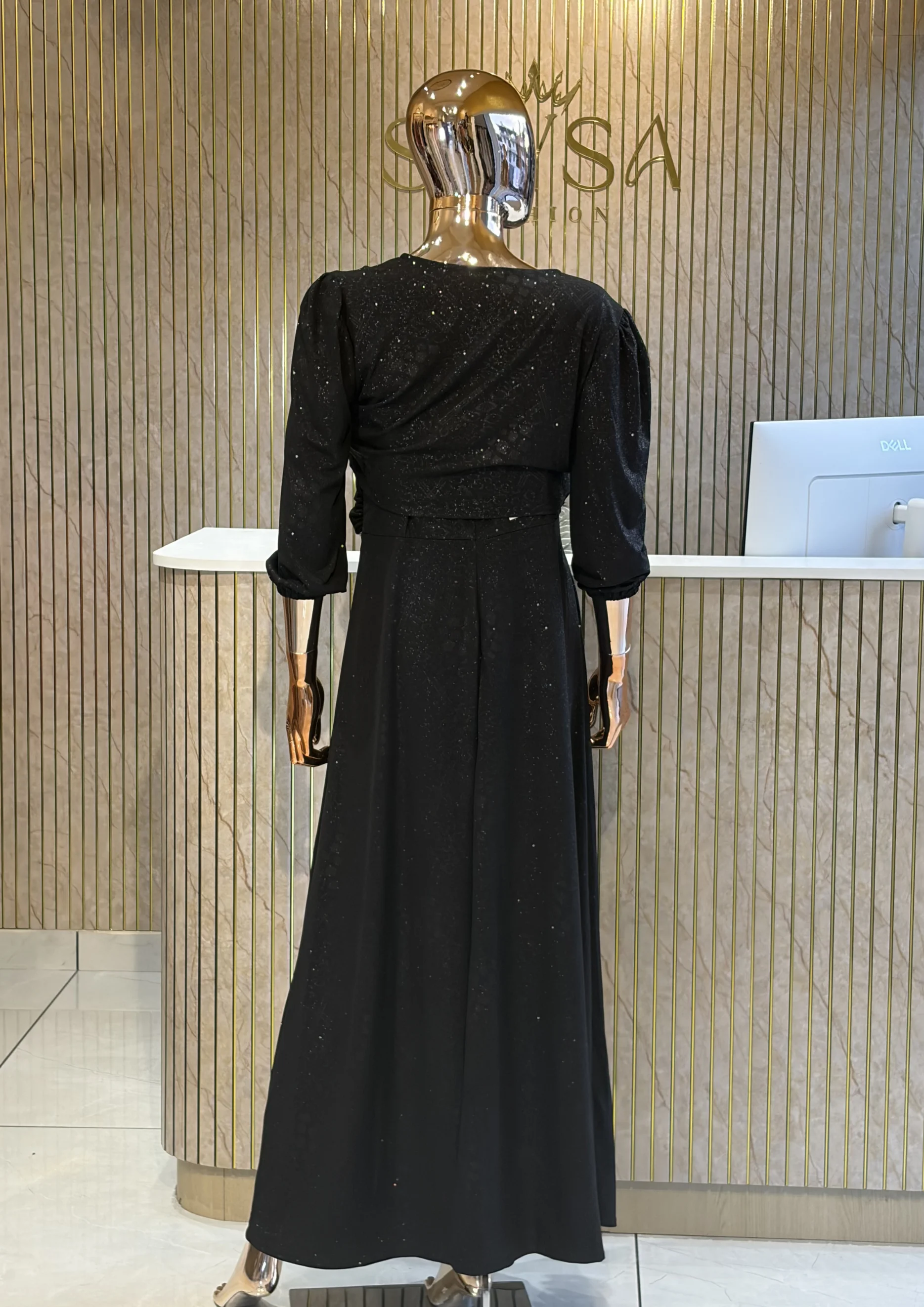 Shimmer Ruched Party Wear