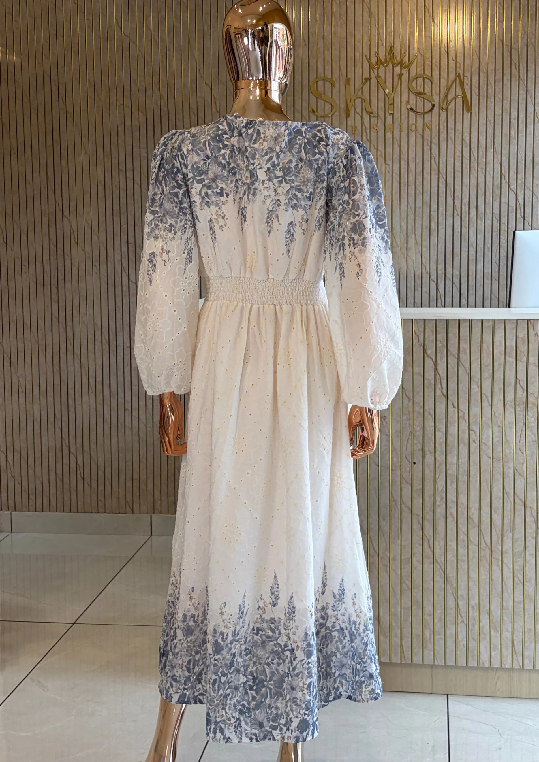 Blush Bloom Smocked Maxi Dress