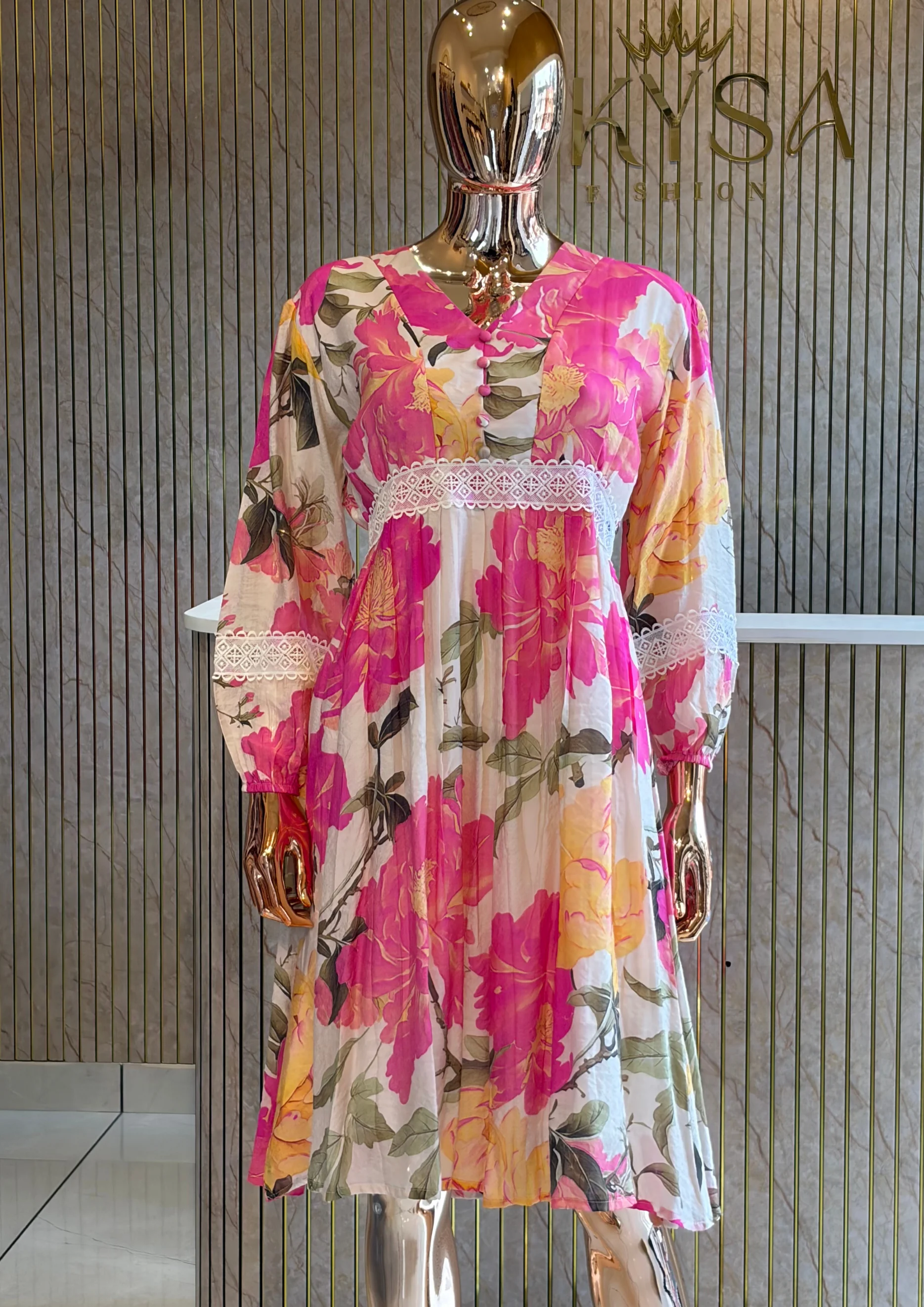 Floral Lace Maxi Dress