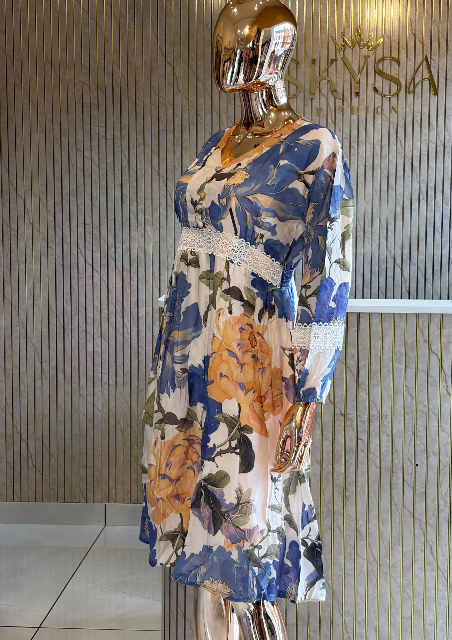 Floral Lace Maxi Dress