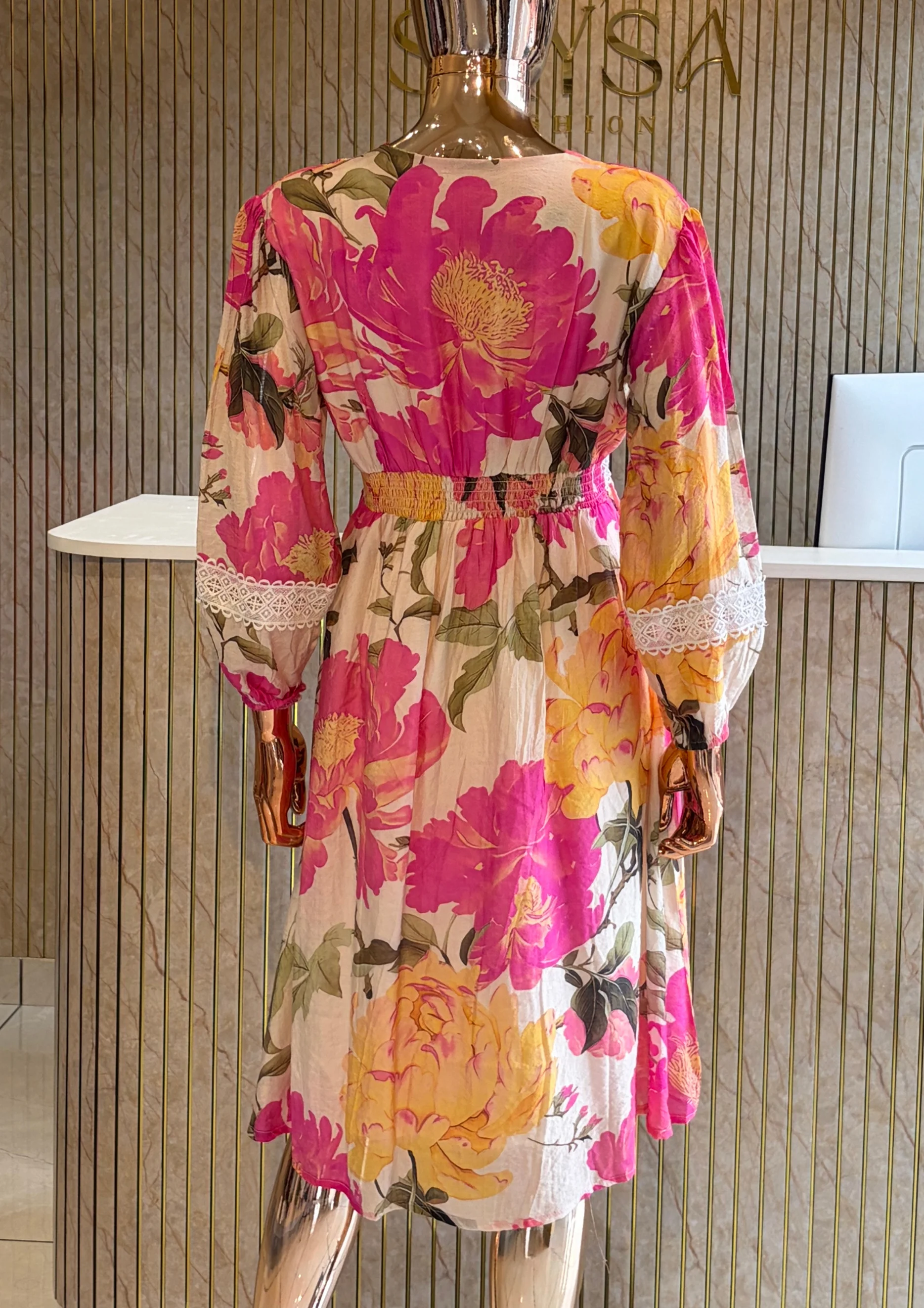 Floral Lace Maxi Dress