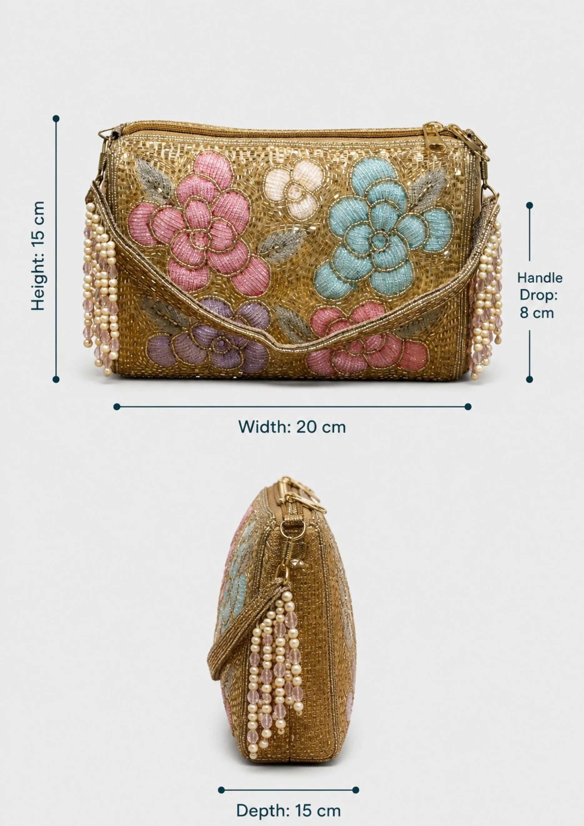 Beaded Fancy Hand Bag
